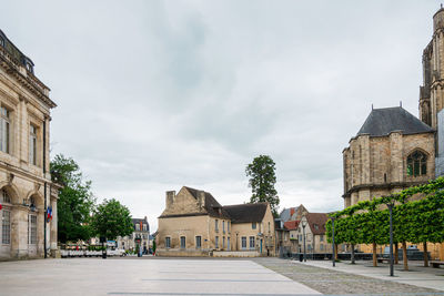 Historic building against sky in city