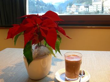 Close-up of coffee on table