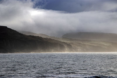 Scenic view of sea against sky in dorset