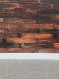 Full frame shot of wooden wall