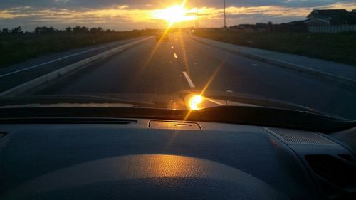 Road at sunset