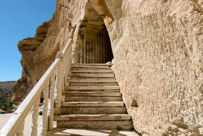 Steps leading towards mountain