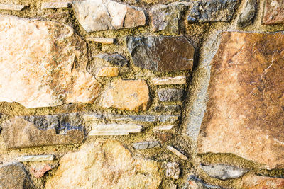 Full frame shot of stone wall