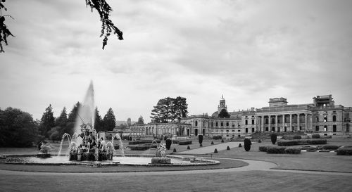 View of historic building against cloudy sky