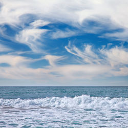 Scenic view of sea against sky