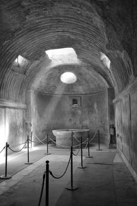 Interior of ancient bathhouse