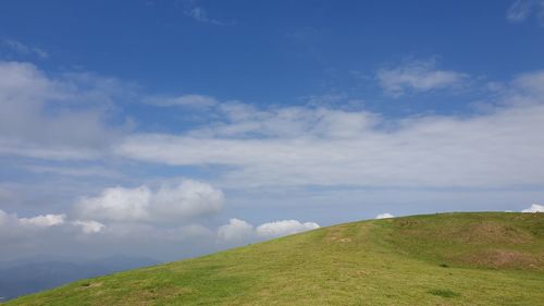 Scenic view of landscape against sky