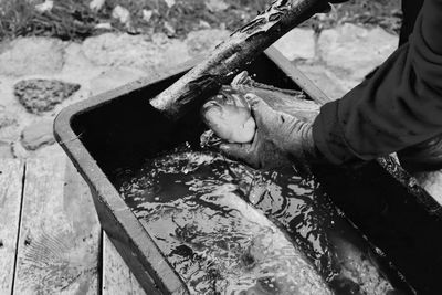 Close-up of human hand