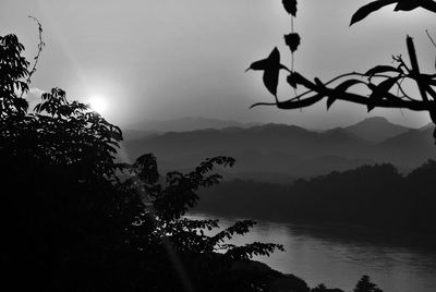 Scenic view of sea during sunset