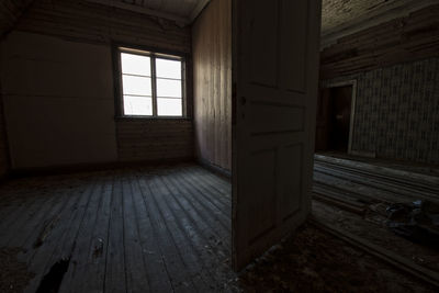 Interior of abandoned house