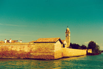 Lighthouse against clear sky