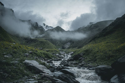 Rainy day in himalayas