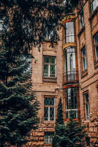 Low angle view of old building in cluj, romania