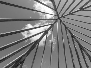 Low angle view of bridge against sky