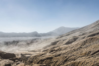 View of bromo mountain in indonesia