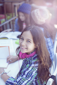 Portrait of a smiling young woman