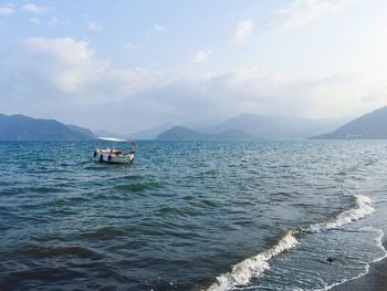 Scenic view of sea against sky