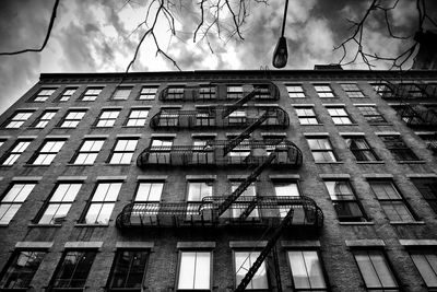 Low angle view of building against sky