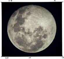 Low angle view of moon in sky