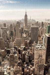 Aerial view of buildings in city