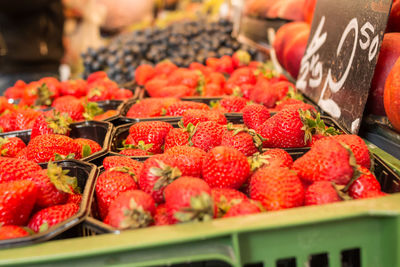 Close-up of fruits for sale in market