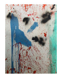 Close-up of painting on wall