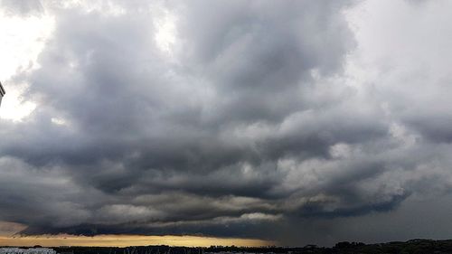 Storm clouds over dramatic sky