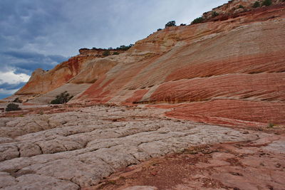 Scenic view of rock formations