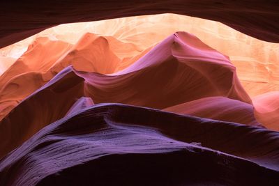 Rock formation at antelope canyon 