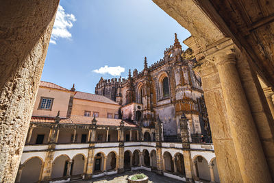 Low angle view of buildings against sky