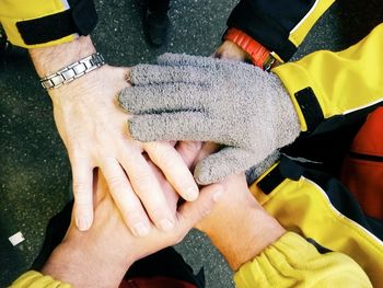 Close-up of hands