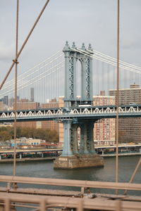 Bridge over river in city