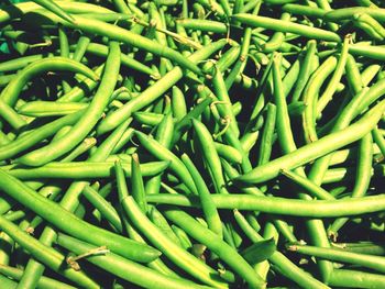 Full frame shot of fresh green vegetables