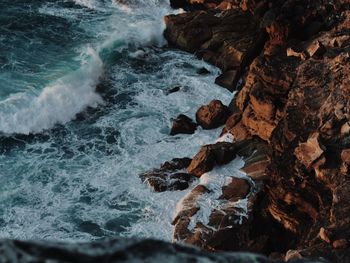 Rocks on sea shore