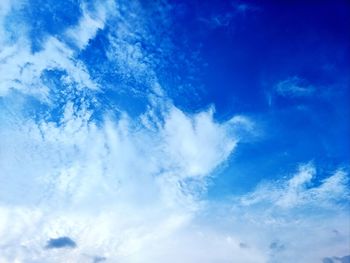 Low angle view of clouds in sky