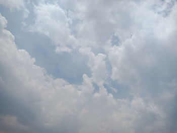 Low angle view of clouds in sky