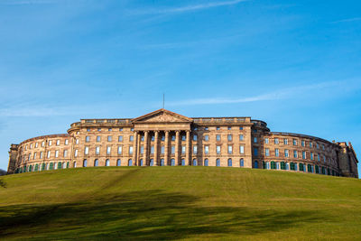 Low angle view of historical building against sky