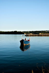 A boat in the river 