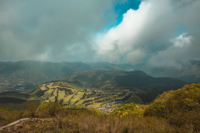 Scenic view of landscape against sky