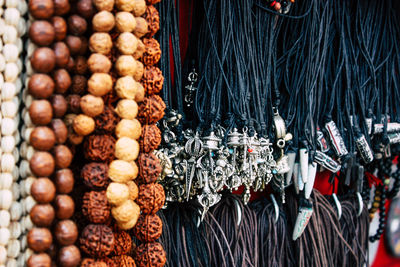 Close-up of fruits for sale at market stall