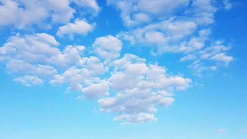 Low angle view of clouds in sky