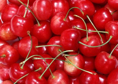 Full frame shot of strawberries