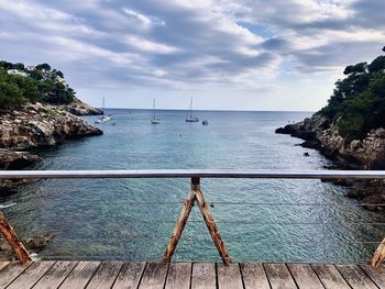 Scenic view of sea against sky