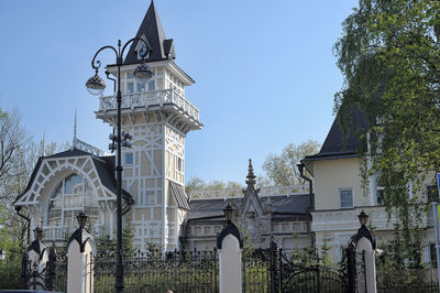 Low angle view of traditional building against sky