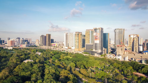 Buildings in city