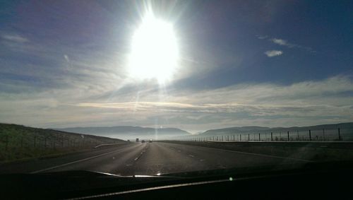 Road passing through landscape