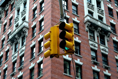 Low angle view of yellow building