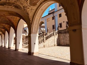 Corridor of historic building