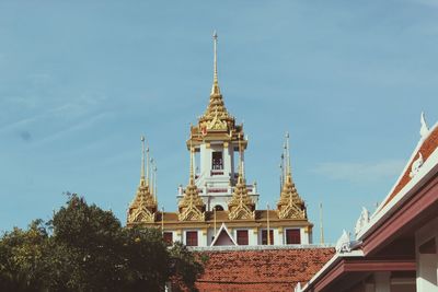 Low angle view of building against sky