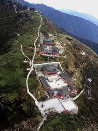 High angle view of landscape